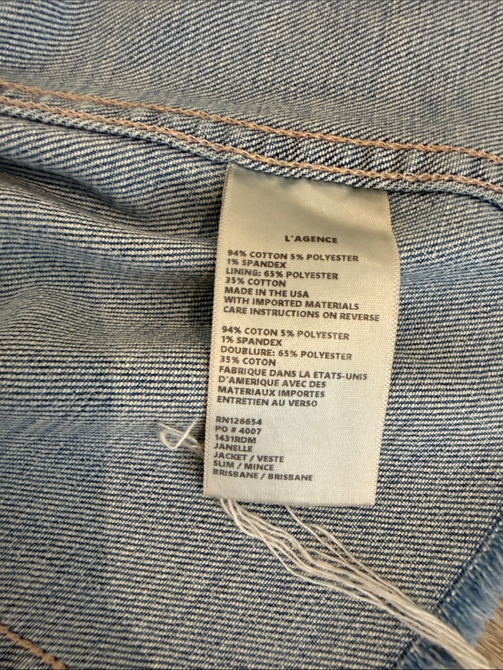 Lagence Janelle Jean Jacket - Picture 5 of 5